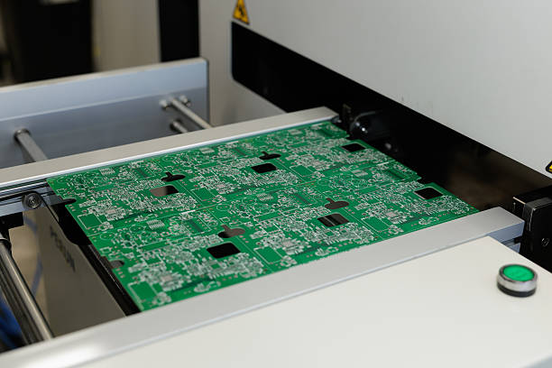 placa electronica echa con material de fibra de vidrio